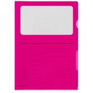 Kolma Sichtmappen Visa Script, 10 Stück, A4, 130 µm, glatt, pink - 7611967590997_01_ow