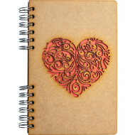 Rotes Herz Notizbuch