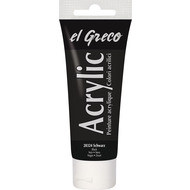 KREUL el Greco Acrylfarbe, 75 ml, schwarz, 1 Stück - 4000798283247_01_ow