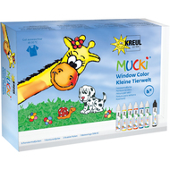 Peinture pour fenêtres MUCKI, petit monde animal