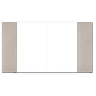 All-in-One tableau blanc/tableau en liège set Wall-Up, 4 pièces, blanc/beige