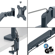 Leitz  Bras pour écran Ergo Dual, gris foncé - 4002432134687_02_ow