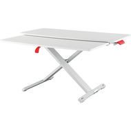 Höhenverstellbarer Sitz-/Steh-Schreibtischaufsatz mit ausziehbarer Tastaturablage Ergo Cosy