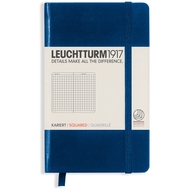 Leuchtturm1917 Notizbuch Pocket, marineblau, 90 x 150 mm, kariert 5 mm, marineblau - 4004117393815_01_ow