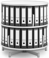 Ordnerdrehsäule Multifile®, Ø 80 cm, 2 Etagen