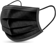 Mundschutzmaske, Typ II R, 3-lagig, 50 Stück, schwarz