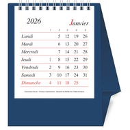 CALENDRIER MURAL SUSPENDU 2025-2026 De Juillet 2025 à Décembre 2026