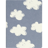 Graphic L Notizbuch, Head in the Clouds, recyceltes Leder
