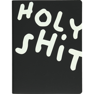 Graphic L Notizbuch, Holy Shit, recyceltes Leder