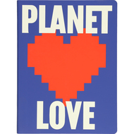 Graphic L Notizbuch, Planet Love, recyceltes Leder