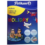 Pelikan Malheft Holiday, A5, blau - 7640106191115_01_ow