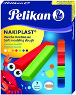 Pelikan pâte à modeler Nakiplast, 7 pièces, couleurs assorties
