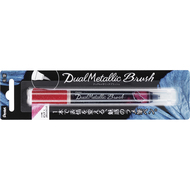 Pentel stylo à pinceau Dual Metallic Brush, rose - 4902506377319_03_ow