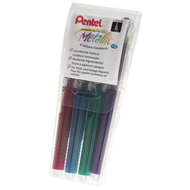 stylo roller Hybrid Gel Grip DX K230M-4 Metallic, 4 pièces