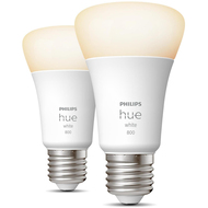 Hue Ampoules A60 White, E27, 2700K, 9W, 2 pièces
