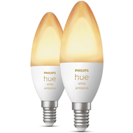 Hue Ampoules White Ambiance, E14, 2200 - 6500K, 5.2W, 2 pièces