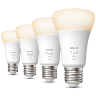 Hue Leuchtmittel A60 White, E27, 2700K, 9W, 4 Stück