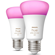 Hue Leuchtmittel A60 White & Color Ambiance, E27, 2000 - 6500K, 9W, 2 Stück