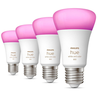 Hue Leuchtmittel A60 White & Color Ambiance, E27, 2000 - 6500K, 9W, 4 Stück