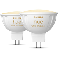 Hue Leuchtmittel MR16 White Ambiance, GU5.3, 2200 - 6500K, 5.1W, 2 Stück
