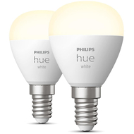 Hue Leuchtmittel White Luster, E14, 2700K, 5.7W, 2 Stück