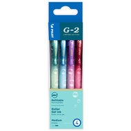 Rollerball G-2 Bubbles, 4 Stück, assortiert