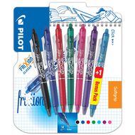 stylo roller FriXion Clicker, 6 + 1 gratuit