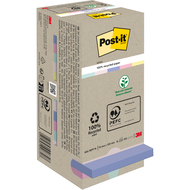 notes adhésives Recyclé, Rainbow pastel