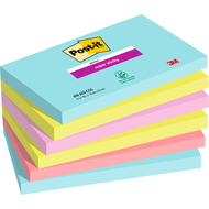 Post-it notes adhésives Super Sticky Cosmic, 127 x 76 mm, 6 x 90 feuilles