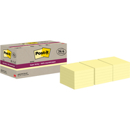 notes adhésives Super Sticky Recycling, jaune
