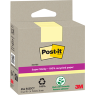 notes adhésives Super Sticky Recycling, jaune