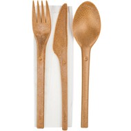Service de couverts, marron, 25 pièces