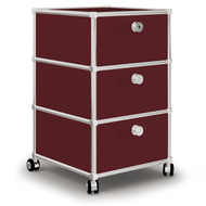 Rollcontainer VEROM, 3 Schubladen, 40 cm