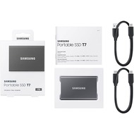 Samsung disque dur externe SSD Portable T7, gris, 1000 GB, USB 3.2, 1 pièces - 8806090351679_05_ow