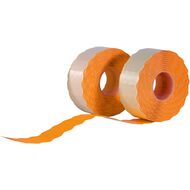 Sato étiquettes pour étiqueteuse de prix, permanentes, orange fluo
