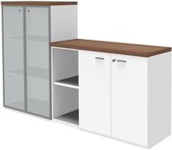 Schrankkombination X-Time 45, 2 und 3 Ordnerhöhen, 215 cm