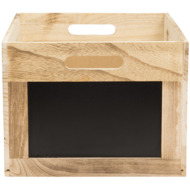 Securit Holzbox mit Kreidetafeleinsätzen