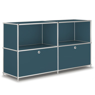 Sideboard VEROM, 2 Klapptüren, 2 Fächer, mit Lochgriffen