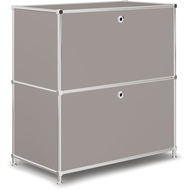 Sideboard VEROM, 2 Schubladen, mit Lochgriffen, 77 x 40 x 80.5 cm