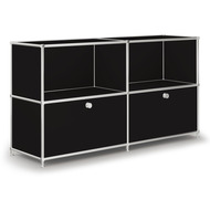 Sideboard VEROM, 2 tiroirs, 2 étagères
