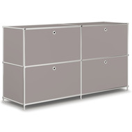 Sideboard VEROM, 4 portes à charnière, avec poignées perforées
