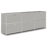 Sideboard VEROM, 3 tiroirs, 3 portes à charnière