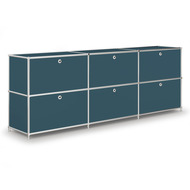 Sideboard VEROM, 6 Klapptüren, mit Lochgriffen