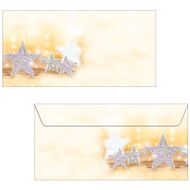 enveloppe Noël, Glitter Stars