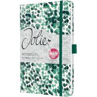 Jolie Notizbuch, 135 x 203 mm, liniert, Green Watercolour - 4004360809262_01_ow