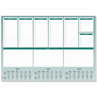 Schreibunterlage Weekly Planner Maxi mit Kalender 2023/2024/2025, Papier