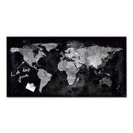 tableau aimanté en verre artverum® carte du monde