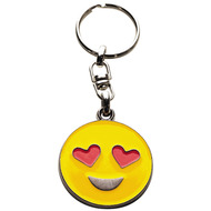 Porte-clé avec clip de ceinture Emoji amoureux