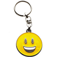 Porte-clé avec clip de ceinture Emoji Happy