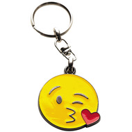 Porte-clé avec clip de ceinture Emoji Kiss